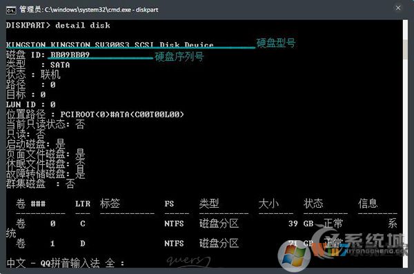 如何查看硬盤序列號？使用命令提示符查看硬盤ID的方法