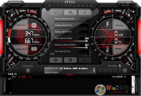 MSI Afterburner(AMD/NVIDIA顯卡超頻工具)v4.6.5中文版