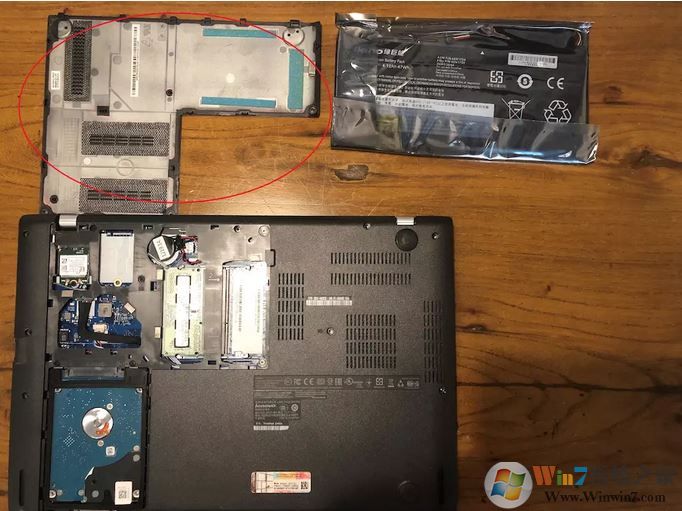 thinkpad e450c換電池怎么換？thinkpad e450 拆電池教程