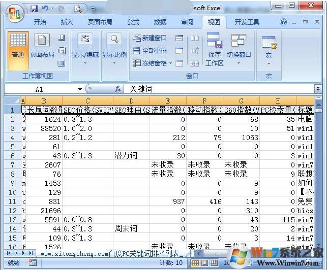 Excel怎么鎖定第一行下拉時始終固定在第一行？