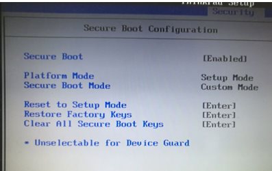 聯(lián)想ThinkPad筆記本BIOS中secure boot(安全啟動)關(guān)閉不了解決方法