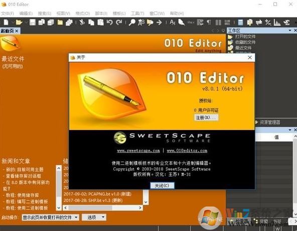 010editor下載_010 Editor（代碼編輯器）v9.0.2 64位漢化破解版