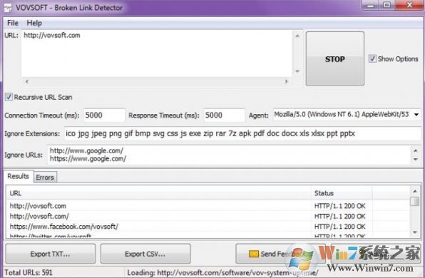 死鏈檢測工具_(dá)VovSoft Broken Link Detector 死鏈檢測 v2.6 官方英文原版