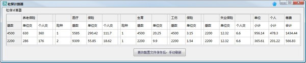 社保計(jì)算器下載|社保繳費(fèi)計(jì)算軟件 V1.0綠色版