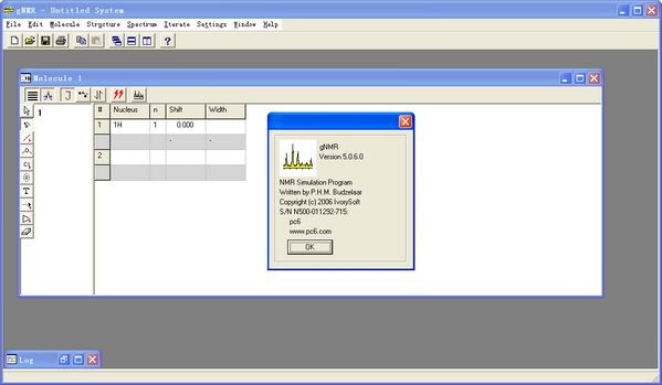 gNMR(波譜模擬)下載|NMR化學位移植計算軟件 V5.0.6 免費版