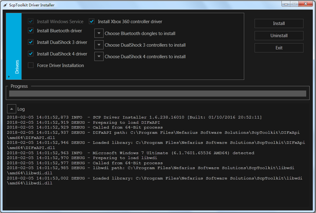 ScpToolkit(PS3手柄驅(qū)動) V1.62 中文漢化版