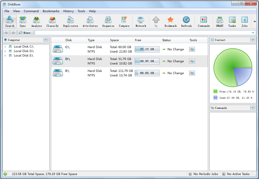 DiskBoss硬盤空間分析 v15.0免費版