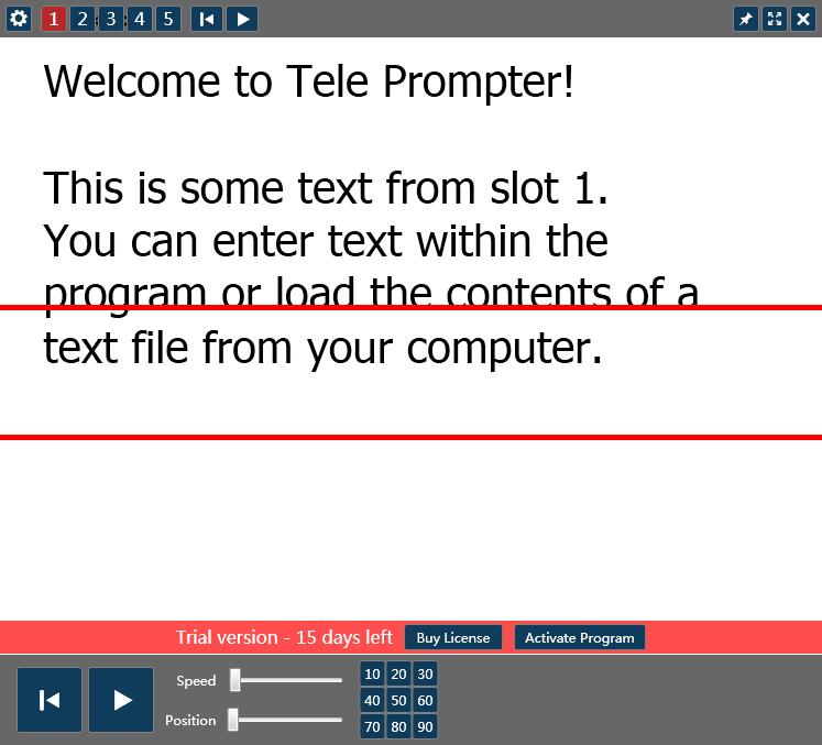 TelePrompter桌面提詞器 V2.7.1免費版