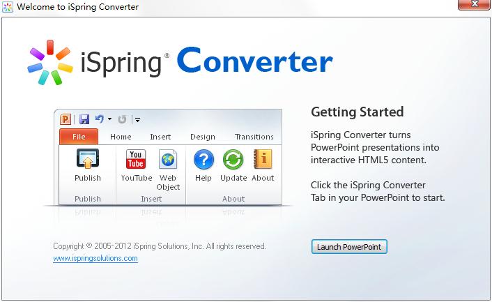 iSpring Converter(PPT轉(zhuǎn)Flash工具) v6.2.0.3421綠色版