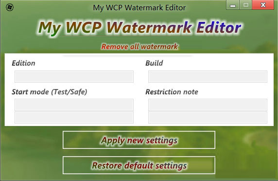 My WCP Watermark Editor(去水印工具) V1.1綠色英文版