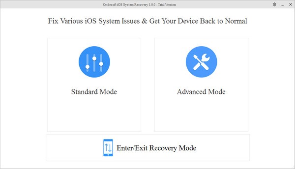 Ondesoft iOS System Recovery(IOS系統(tǒng)修復(fù)軟件) 免費(fèi)版