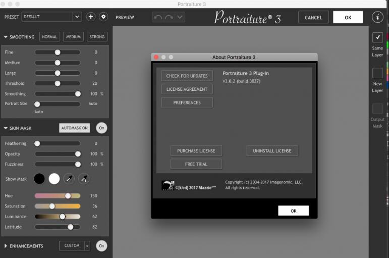 Portraiture3磨皮濾鏡插件 V3.5.7 Build 3570漢化版