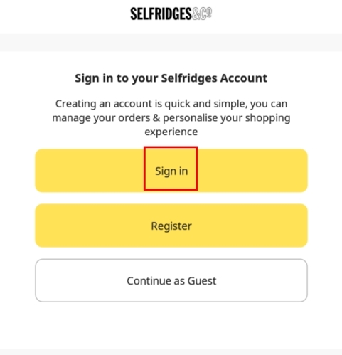 selfridges怎么注冊(cè)圖片3