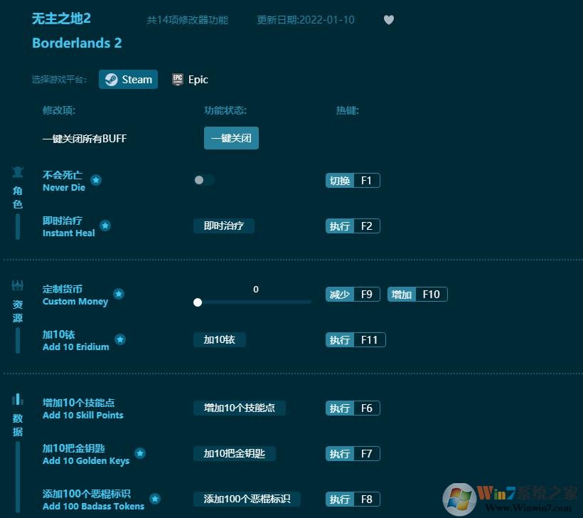 無(wú)主之地2線上修改器(親測(cè)可用) v2022最新版