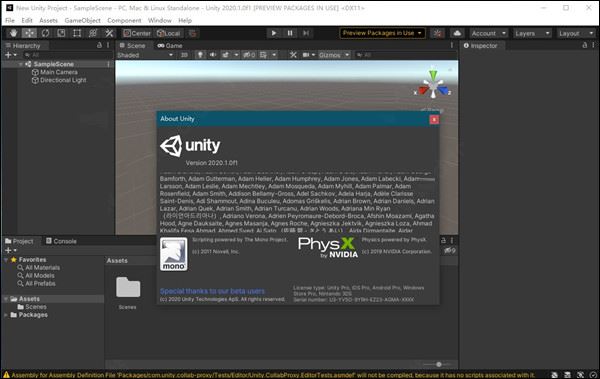 Unity Pro 2020.1 f1(游戲引擎)64位 中文版