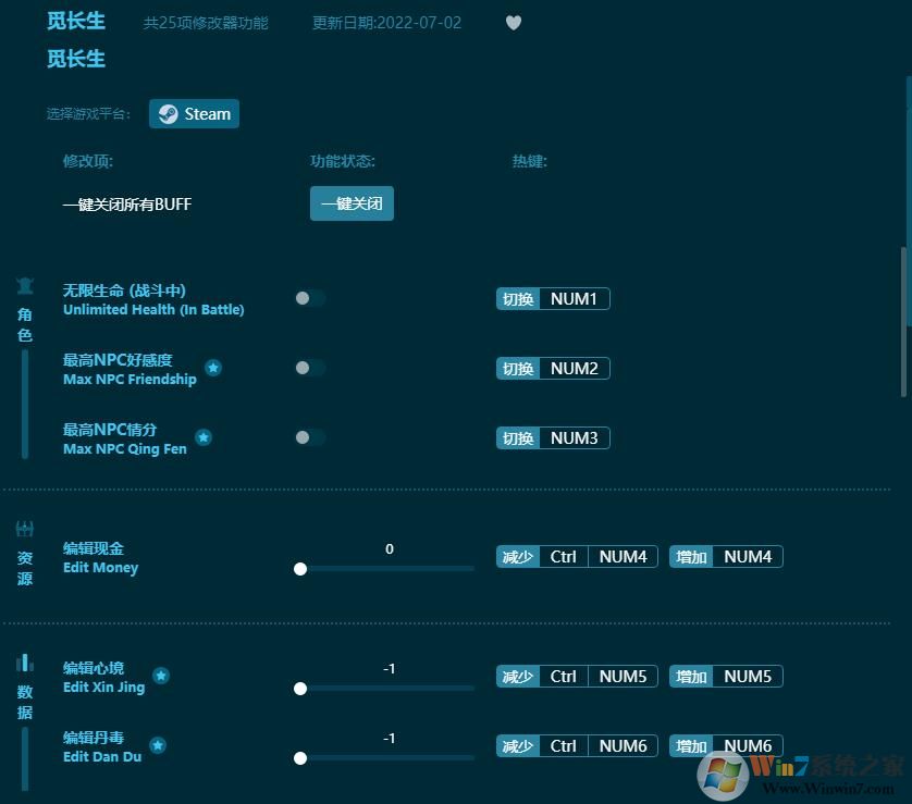 覓長生三十二項(xiàng)修改器 v2024通用版