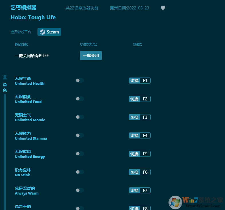 乞丐模擬器22項修改器 v2022.11最新版