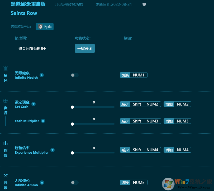 黑道圣徒重啟版多功能修改器