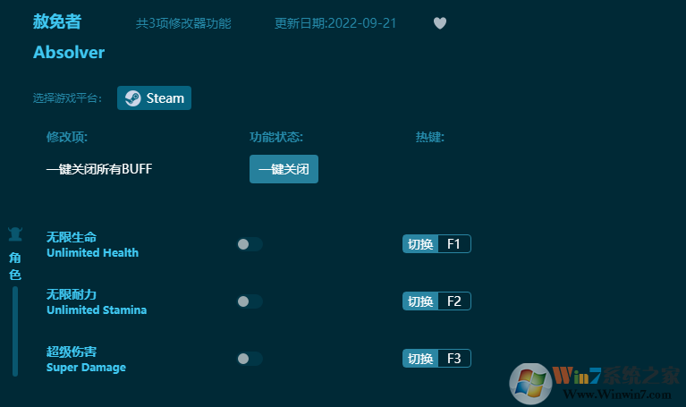 赦免者游戲修改器 v2022線上Steam版