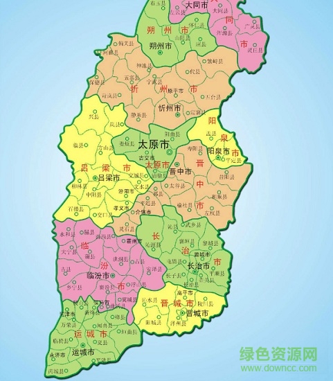 山西省地圖可放大(2000x3000像素)