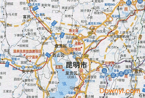 昆明旅游地圖高清版(可放大) V2023最新版