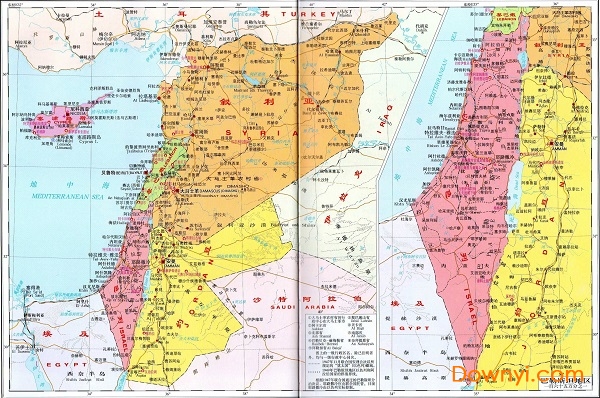 以色列高清地圖(以色列巴勒斯坦地圖) 2023最新版