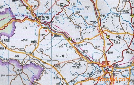 廣西交通地圖全圖 V2023最新高清版