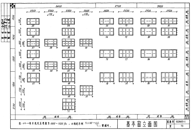 02J603-1《鋁合金門窗》圖集PDF版