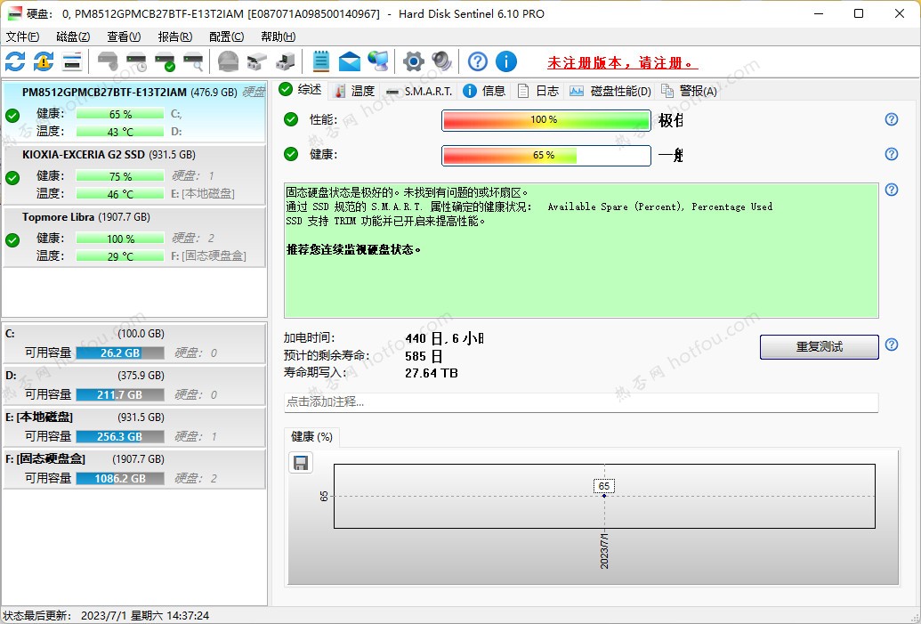 硬盤哨兵Hard Disk Sentinel Pro綠色破解版 v6.10.5d免激活版