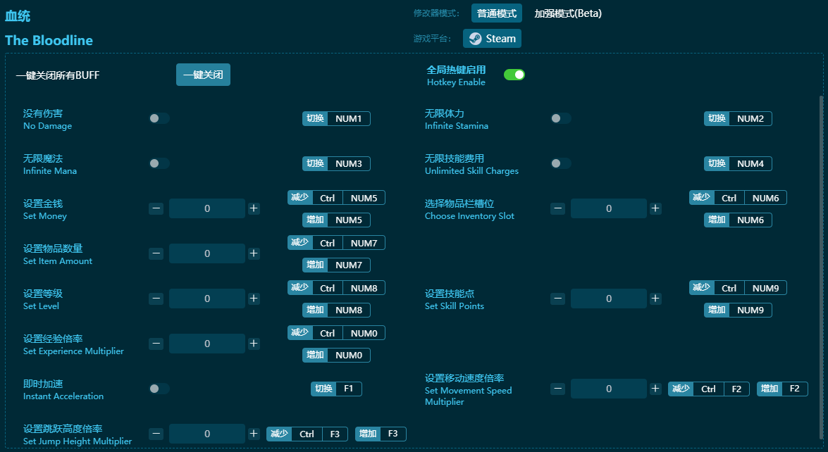 血統(tǒng)十三項修改器 v2024最新版