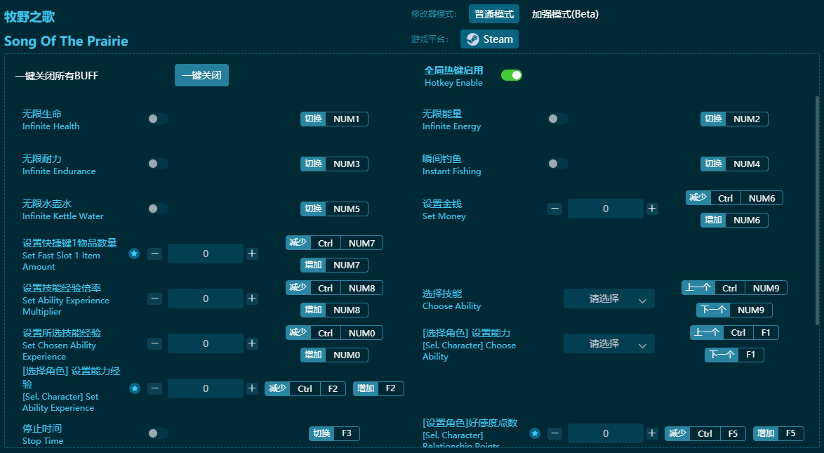 牧野之歌二十二項(xiàng)修改器 v2024最新版