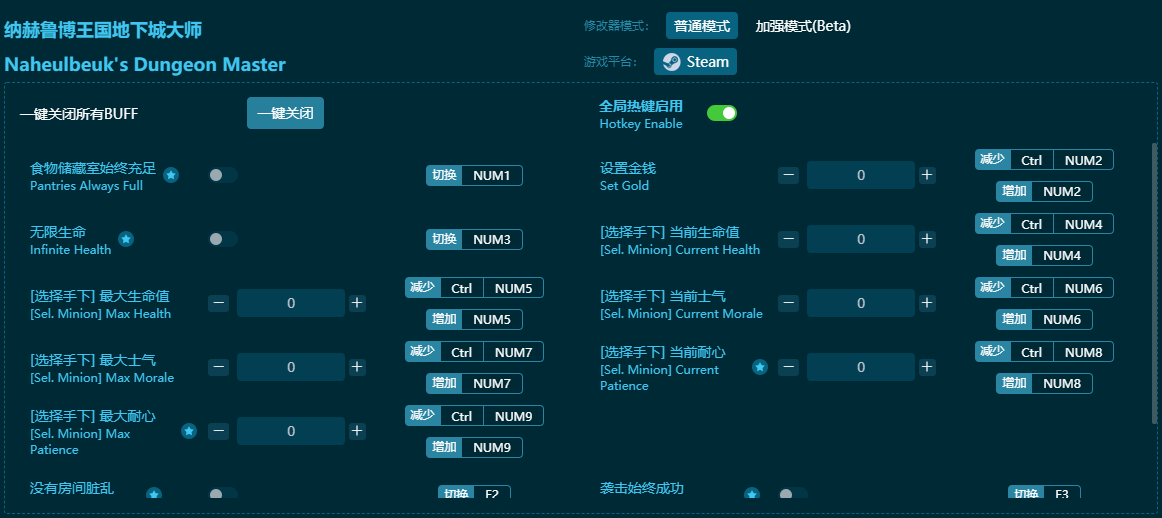 納赫魯博王國地下城大師十三項(xiàng)修改器 v2024最新版