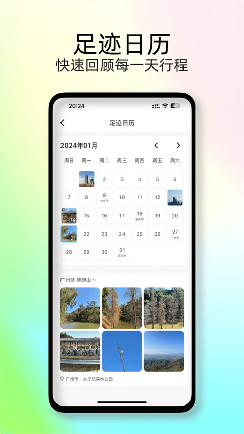 足跡地圖